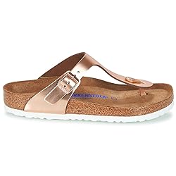 Birkenstock Women's Flip Flops Flo, Metallic