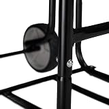 Relaxdays Firewood Cart Trolley Rack Steel 45kg Black Indoor Outdoor Transport view 7