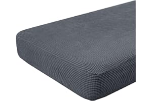 Hokway Couch Cushion Covers Stretch Cushion Covers Sofa Seat Cushion Slipcover Protector(Gray, Large)