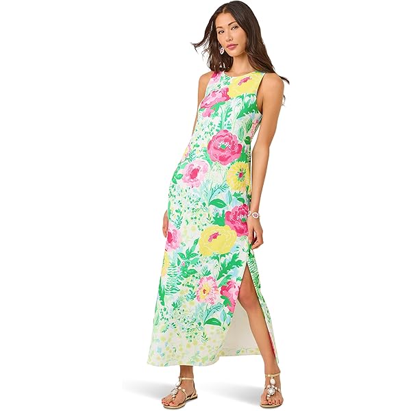 chinese dress ladies Amazon.com: Lilly Pulitzer Women's Viv Maxi Dress in Multi