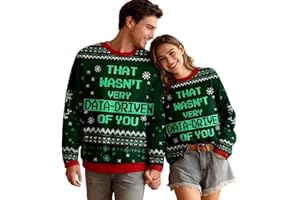 Oh This Calls for A Spreadsheet Sweater for Women, Ugly Christmas Sweaters for Men, Long Sleeve Xmas Holiday Tops