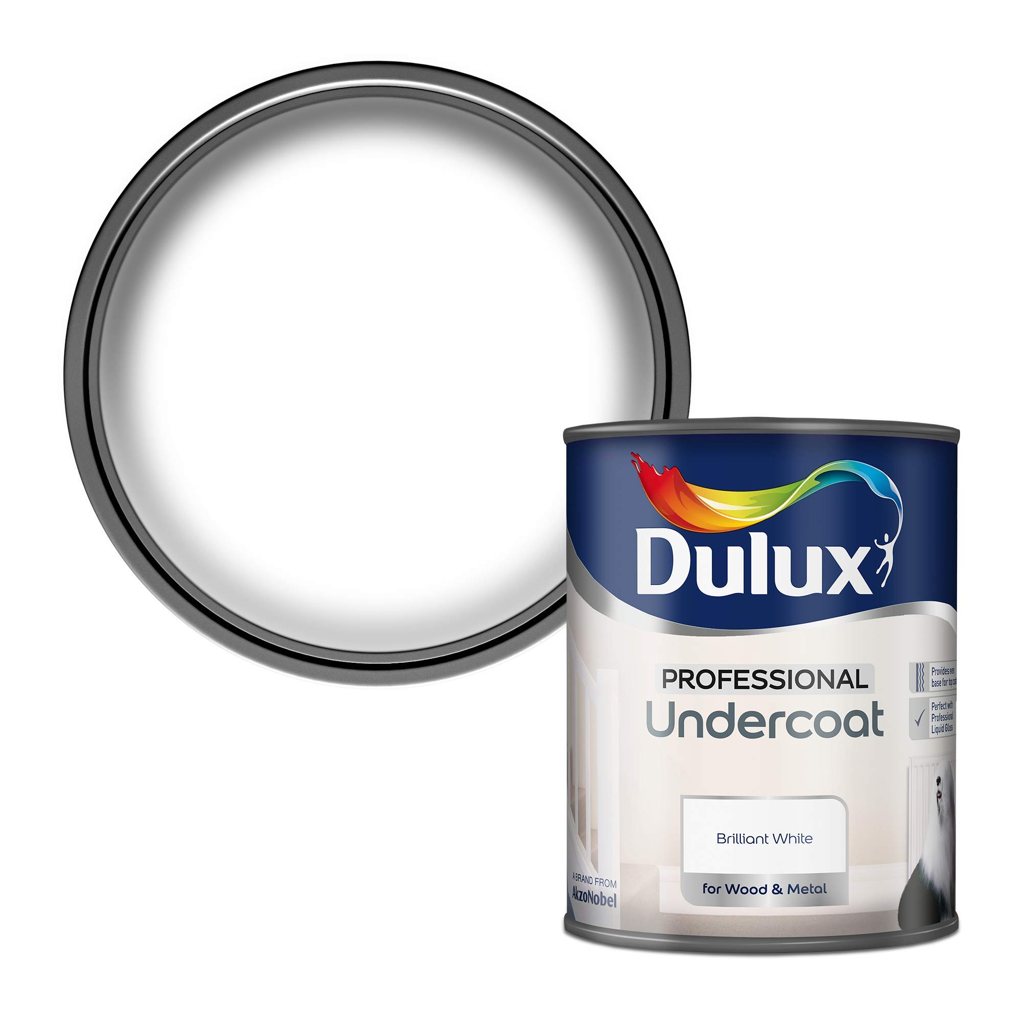 Dulux Professional Undercoat Paint For Wood And Metal - 750 Ml