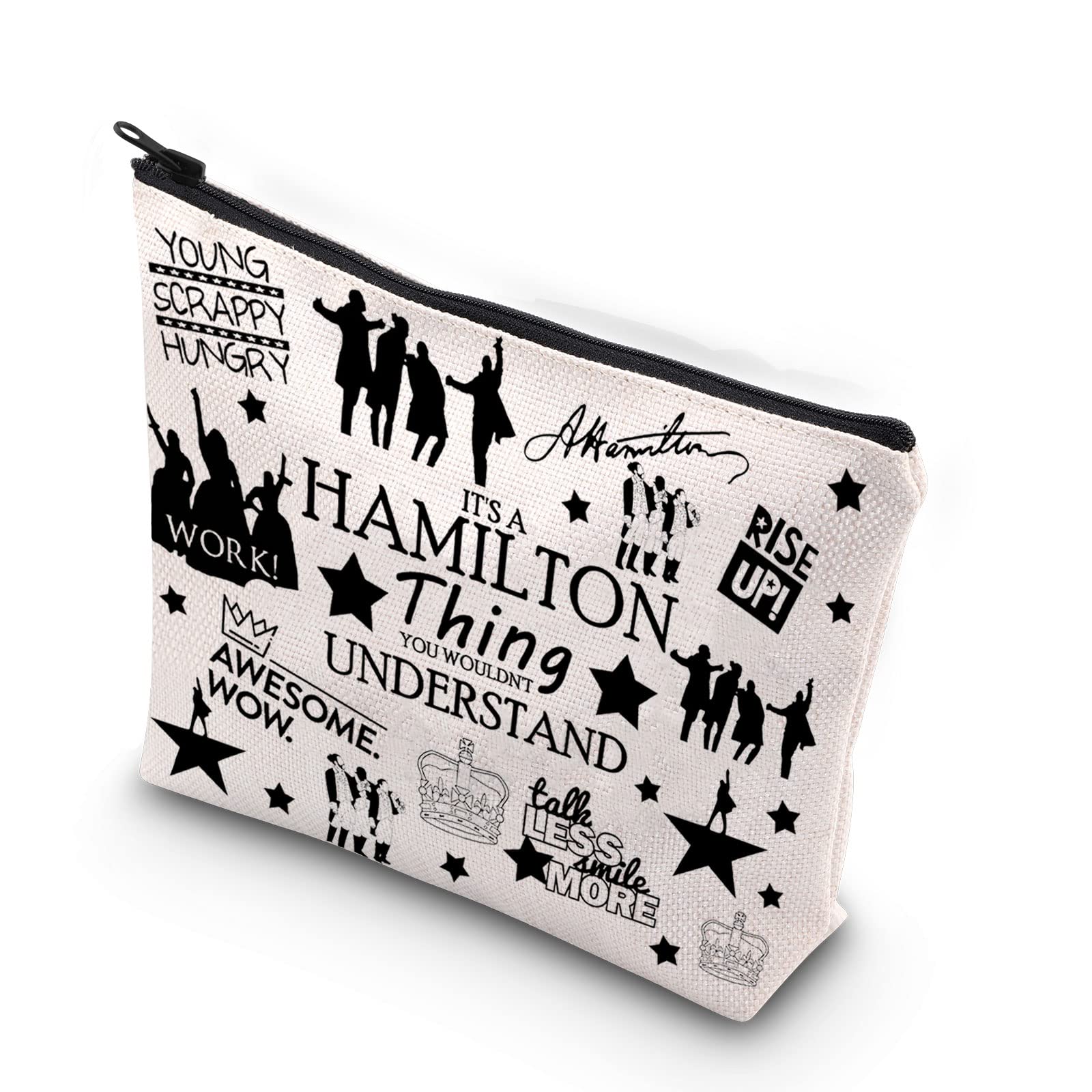 Musical Makeup Bag Musical Quote Cosmetic Bag Musical Inspired Gift for Women Musical Gift (Hamilton Thing-UK)