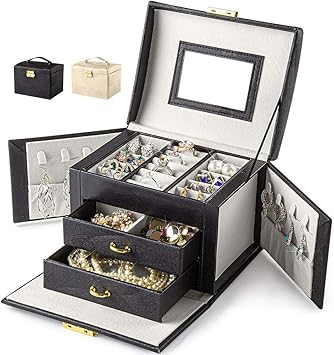 BalladHome Caja Joyero Caja para Joyas Organizador de Joyas ...