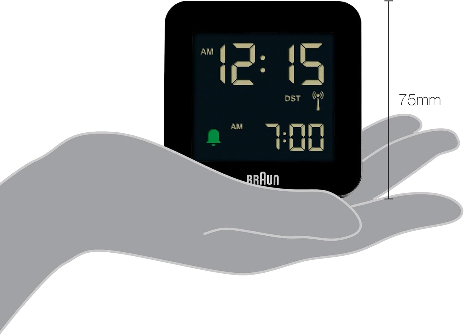 Braun Digital Radio Controlled Analogue Alarm Clock For Central