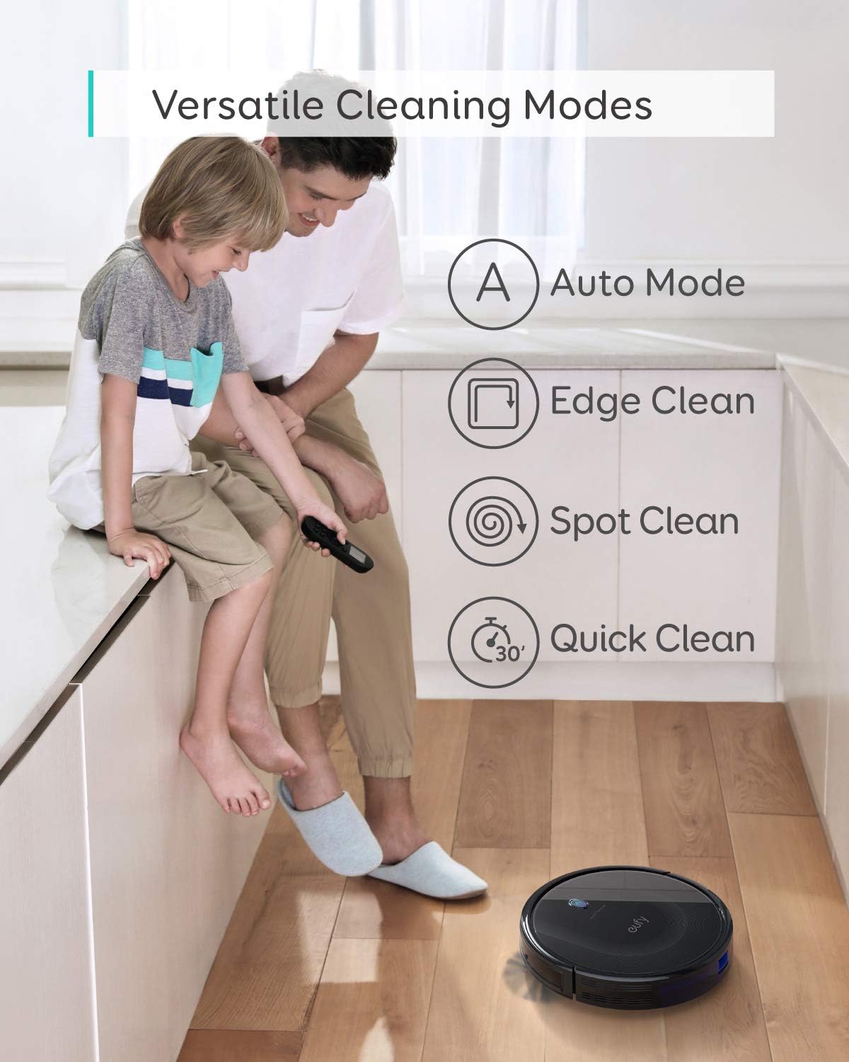 eufy by Anker, BoostIQ RoboVac 11S MAX, Robot Vacuum Cleaner, Super-Thin, 2000Pa Super-Strong Suction, Quiet, Self-Charging Robotic Vacuum Cleaner, Cleans Hard Floors to Medium-Pile Carpets, Black -