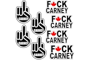 8PCS Fu-ck Carney Sticker Creative Stickers Decal Funny Bumper Stickers for Car Truck Window Bumper Glass Luggage (4 Finger S