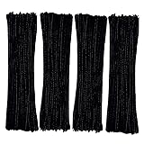 Black Pipe Cleaners 200 Pieces Chenille Stems for