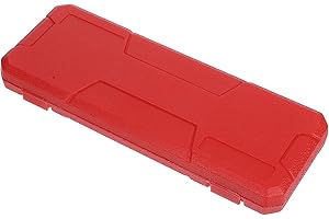 ASAKKURA Red Plastic Vernier Caliper Storage Box Digital Caliper Case Portable Holder for Woodworking