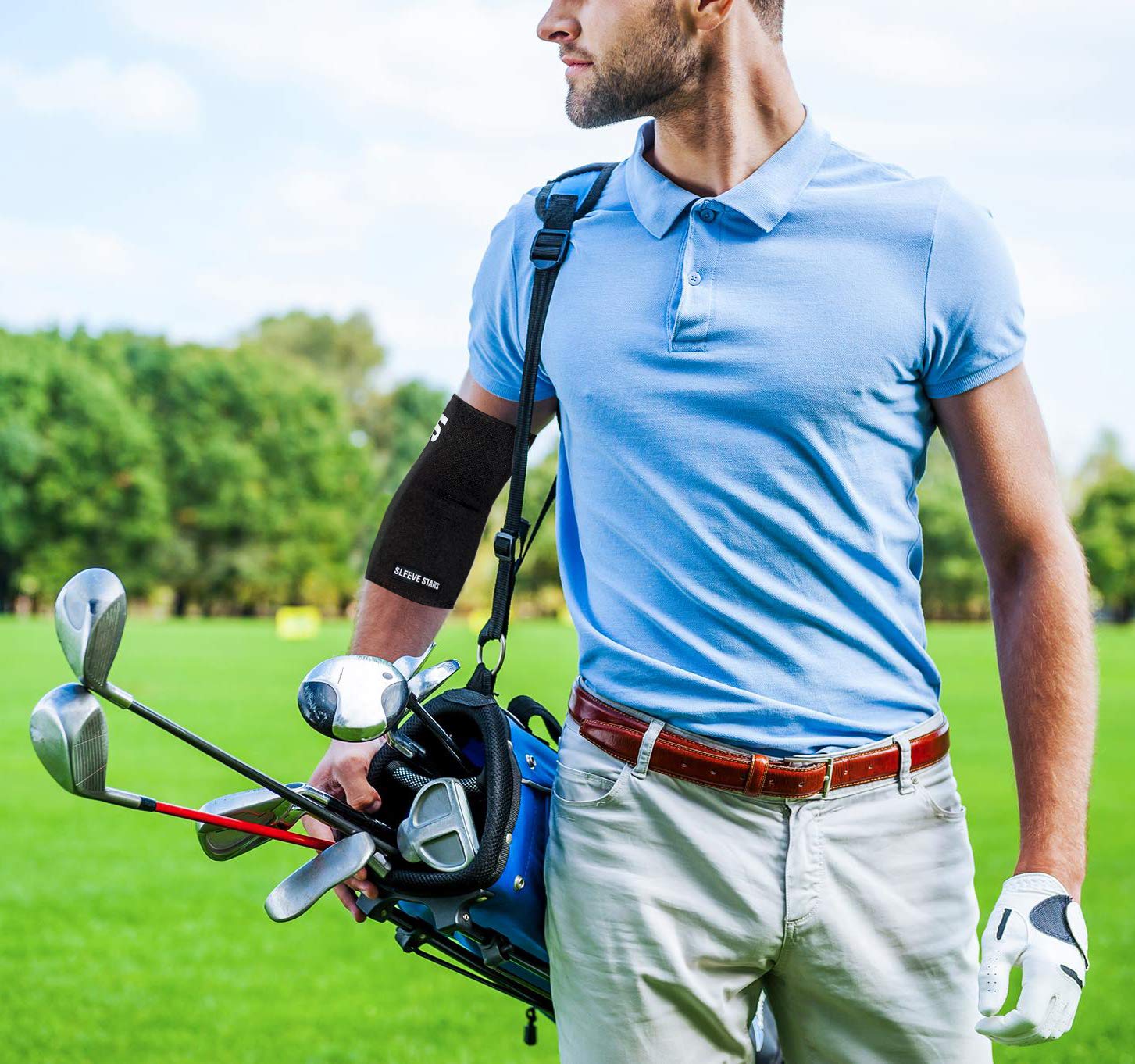 Elbow Brace for Tendonitis, Tennis Elbow, Golfers Elbow, Arthritis & Bursitis - Compression Elbow Sleeve for Men & Women
