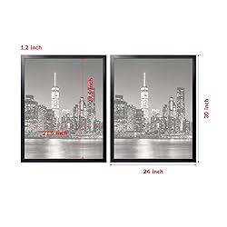 Annecy 22x28 Picture Frame Black（2 Pack）, 22 x