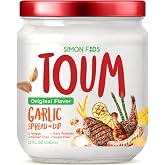 Simon Foods - TOUM, To Provide healthier alternatives. Vegan, Kosher &amp; Keto-Friendly Garlic Spread, Dip, Sauce, Marinade, Versatile Alternative to Mayo, Ranch &amp; More, No Sugar, Gluten free &amp; Dairy free, (Garlic not too intense to cater for wider population), 12 fl oz