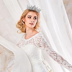 Silver Crown for Women Crystal Princess Tiaras