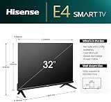 Hisense 32E4NTUK 32 Inch Smart TV VIDAA OS DTS Virtual:X Dolby Audio 2024 view 4
