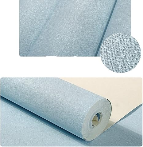 Amazon Co Jp Gdxrb 現代のソリッドカラーの黒の壁紙ピンク 黄 緑 青壁紙のベッドルームのリビングルームダイニングレストラン無地壁紙10 0 53メートルの Color Light Blue ホーム キッチン