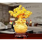Feng Shui Citrine Money Tree - Handcrafted Money Coin Tree, Fortune Feng Shui Gift (Small)
