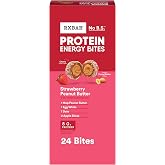 RXBAR Protein Energy Bites, 8g Protein, Gluten Free Energy Snacks, Protein Snacks, Strawberry Peanut Butter, 21.1oz Box (24 Bites)