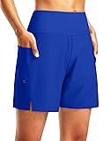 G Gradual Women's 7" Long Swim Board Shorts High