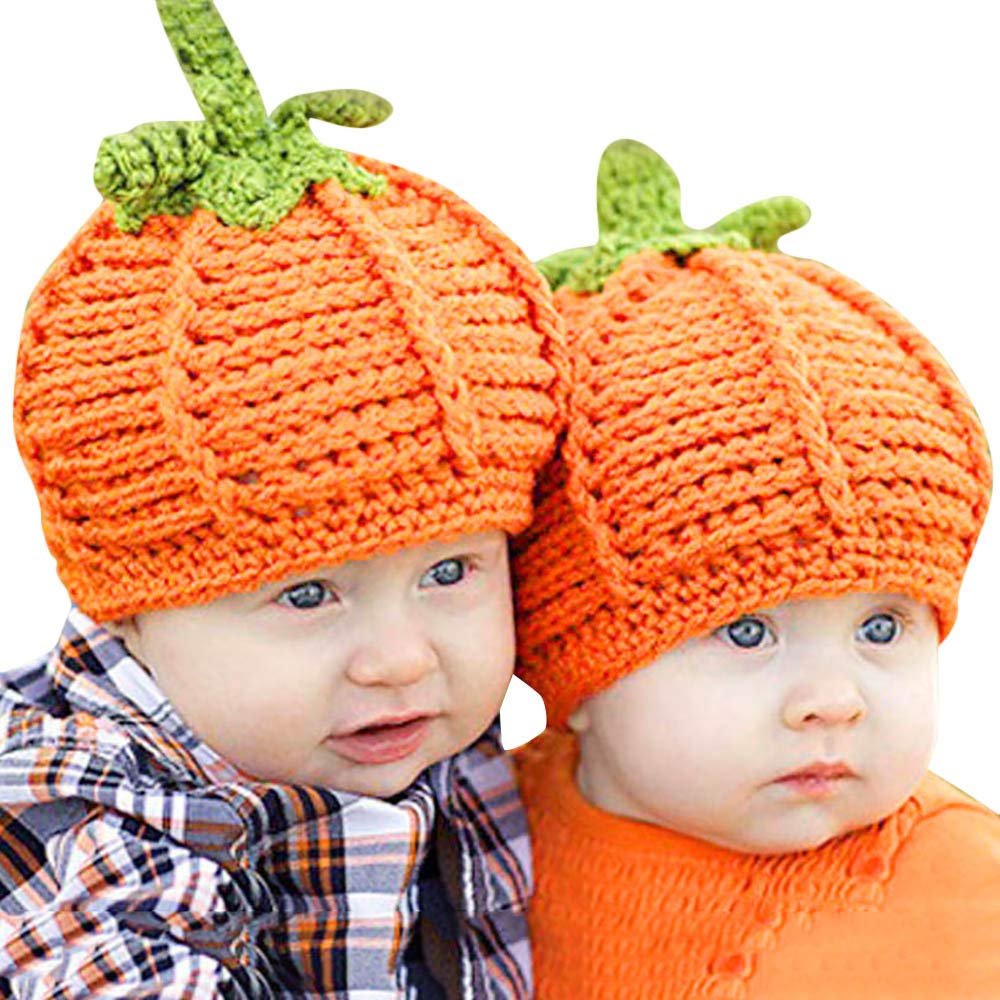 Accessori Harpily Carina Cappello di Zucca Cappellini Neonato Cotone 0-6  Mesi Cappello A Maglia Bimbo Caldo per Halloween Costume Accessori  Fotografia Prop Bambini Bambino urban-earth.co.uk