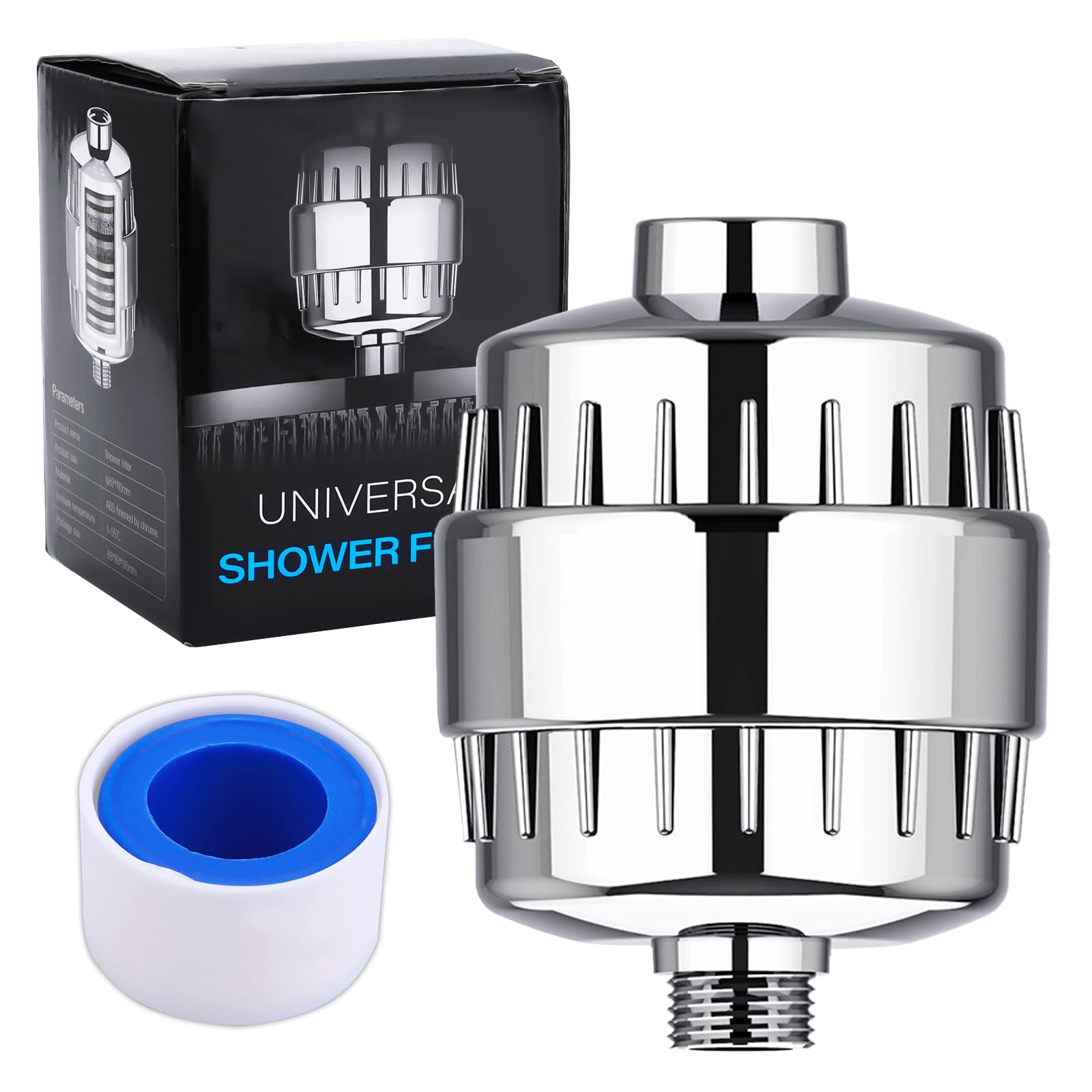 Miawtro Shower Filter, 20-Stage Filtered Shower Head, Filtered Shower Head for Hard Water Filter Removes Chlorine, Heavy Metals and Other Sediments, Vitamin C Water Softener Reduces Dry Itchy Skin