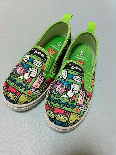 Amazon Co Jp トイストーリー スリッポン 18 通園 靴 ディズニー バズ エイリアン ホビー 通販