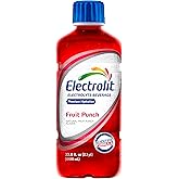 Electrolit Hydration Electrolyte Drinks, Sports Beverages with Electrolytes, Magnesium, Calcium &amp; Potassium, Recovery Drink for Post Workout, 6 Pack (Fruit Punch)