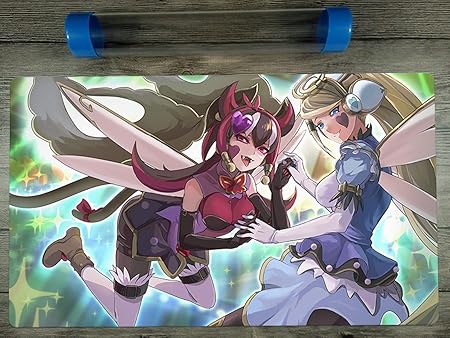 Amazon 遊戯王 トリックスター ヒイラギエンジェル ブラックキャットバット カスタム Tcg プレイマット 無料チューブ トレカ 通販