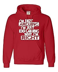 Go All Out XX-Large Red Mens I'm Not Arguing I'm