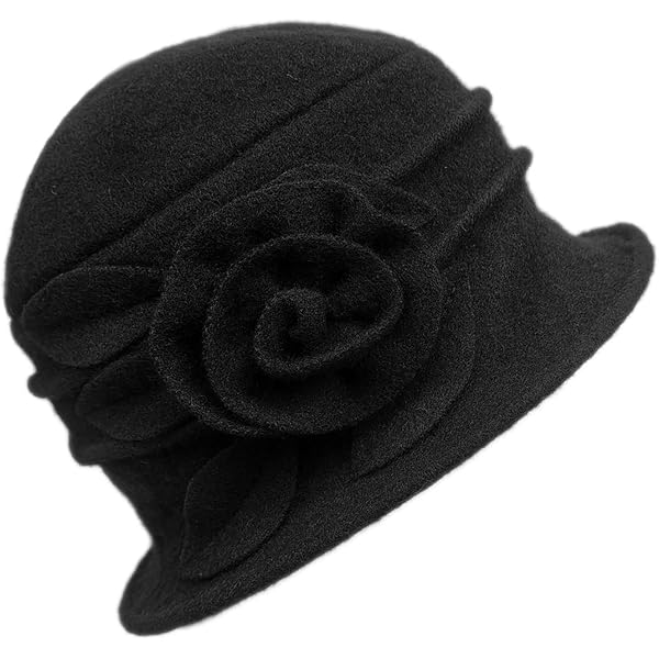 Lawliet Womens 1920s Winter Wool Cap Beret Beanie Cloche Bucket