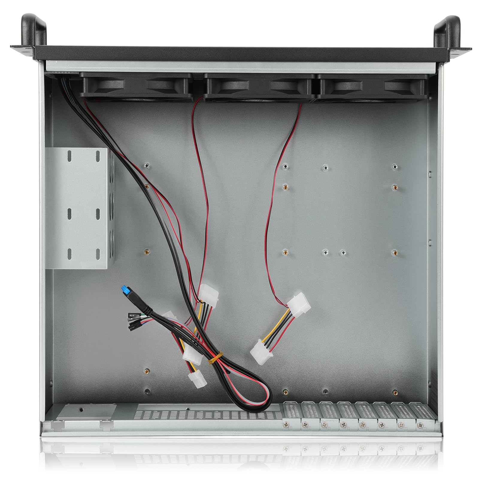 RackChoice 3U rackmount Server Chassis Support Liquid Cooling Compatibility up to Elevated 360mm Radiator Support SFX PSU/ATX/MicroATX/Mini-ITX MB