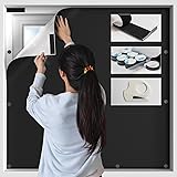 100% Blackout Window Cover No Drill Cuttable 118x57