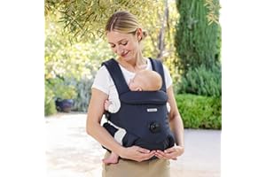 bonoch Baby Carrier Newborn to Toddler - EaseFit Adjust Knob for Baby Hip Healthy Develop, Ergonomic Cotton Infant Carrier Sling, Dual Lock Belt, Storage Bottle Pocket, 3 Bibs, 10-44lbs, Shower Gifts