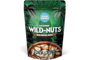 It's Good Energy Organic Brazil Wild Nuts | Raw Brazil Nuts | 100% Wild Grown, Sustainably Collected | Prevents Deforestation | Rich in Selenium | Non-GMO, Natural Snack | 7oz Pouch