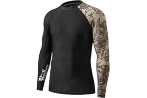HUGE SPORTS Men's Splice UV Sun Protection UPF 50+ Skins Rash Guard
