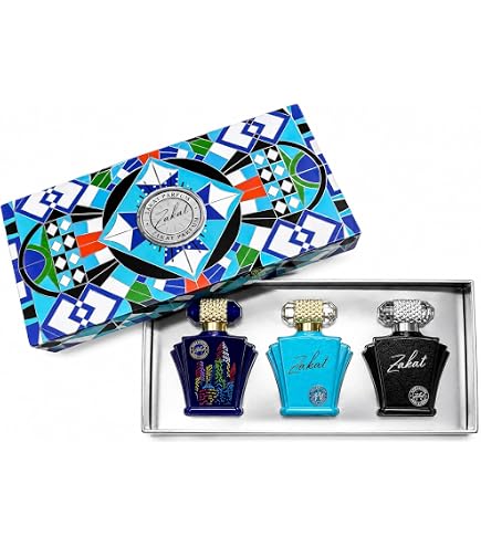 Amazon.com: Zakat travel set x 3 pieces Blue: Z6, Z9, Z7 (30ml