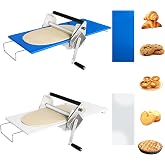Folding Dough Sheeter 12", 2 Sheeter Boards Stainless Steel | Manual Sheeter Machine for Making Croissant, Bread &amp; Pizza, For Home Bakers and Professional Bakeries