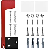 Galvanized Steel Mailbox Flag Replacement Kit Mailbox Door Flag Holder | Two-way easy installation design, fits wood wall metal stone mailboxes, sturdy practical mailbox repair accessories