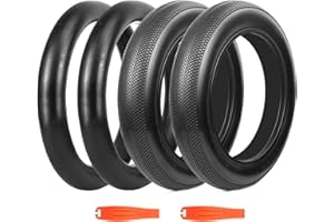 BALINGE E Bike 20/26x4.0 Fat tire 20 x 4 Fat tire 20x4 Bike tire 1 Pack Heavy Duty High-Performance Wear-Resistant E-Bike Mountain Snow Bike Tire ，Fat Bike Tires，Brown Wall/White Wall/Black