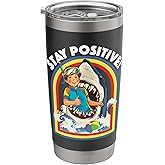 Stay Positive - Shark Lover Wildlife Ocean Sea Animal Lover Stainless Steel Insulated Tumbler