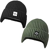 MaxNova 2 Pack Baby Beanie Toddler Winter Hat with Earflap for Girls Boys 0-8 Years