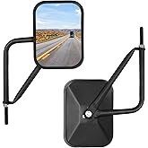 Doors Off Mirrors, right, Compatible with Jeep Wrangler CJ TJ JK JL JT Rectangular Side Mirrors Off-road Mirror Quicker Install Door Hinge Mirror For ALL Jeep Wrangler, 2 PACK