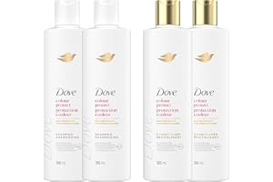 Dove Colour Protect Shampoo and Conditioner for Colour Treated Hair, with Liquid Bio-Protein Care, 355 ML 2 Shampoo + 2 Condi