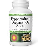 Natural Factors, Peppermint & Oregano Oil Complex, Digestive Aid for Gastrointestinal Health, 60 softgels