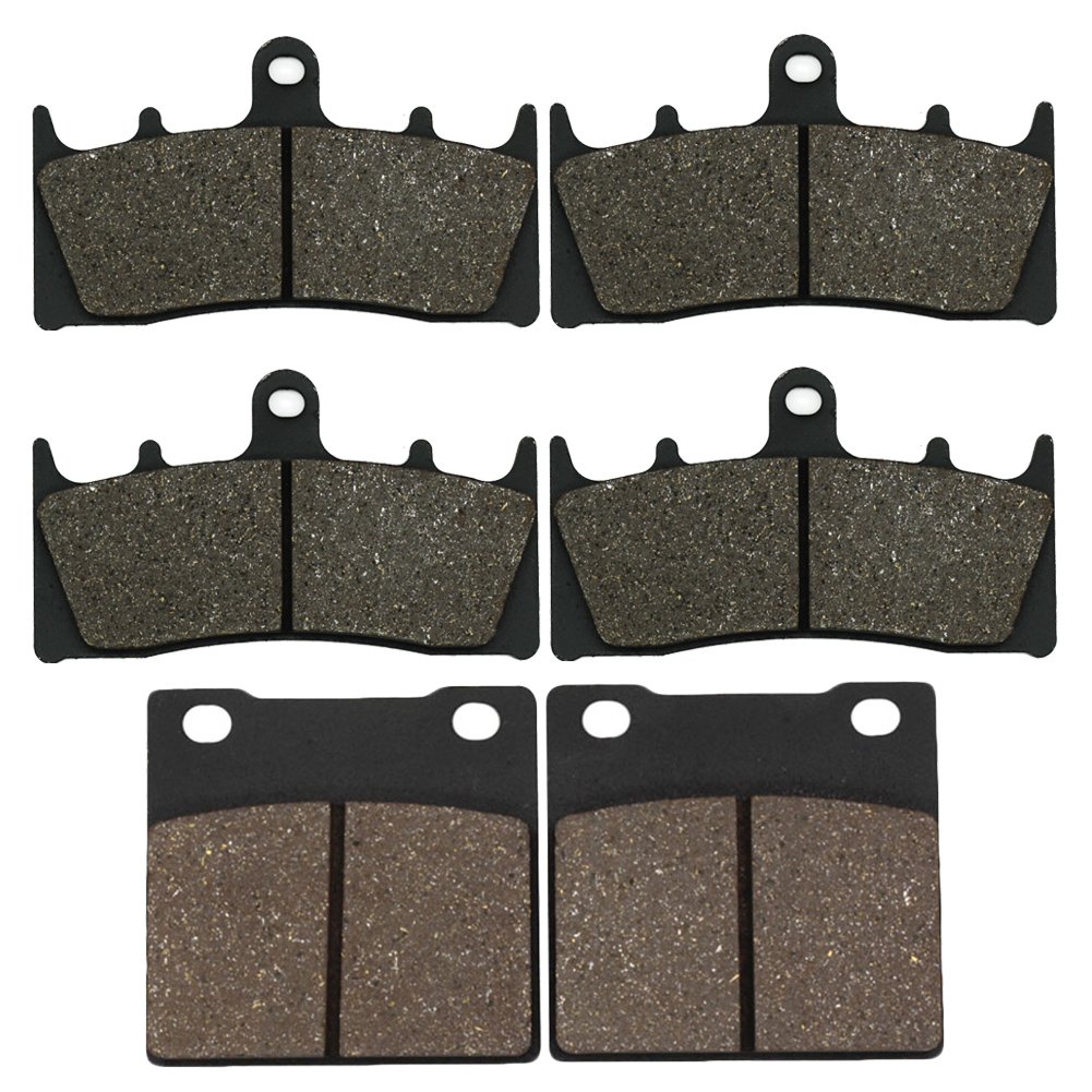 Cyleto Front and Rear Brake Pads Compatible for Suzuki GSF1200 Bandit 1200 2001-2005 GSX 1300 R Hayabusa 1999-2007 TL 1000 R 1998-2003 GSXR 750 1994-1999