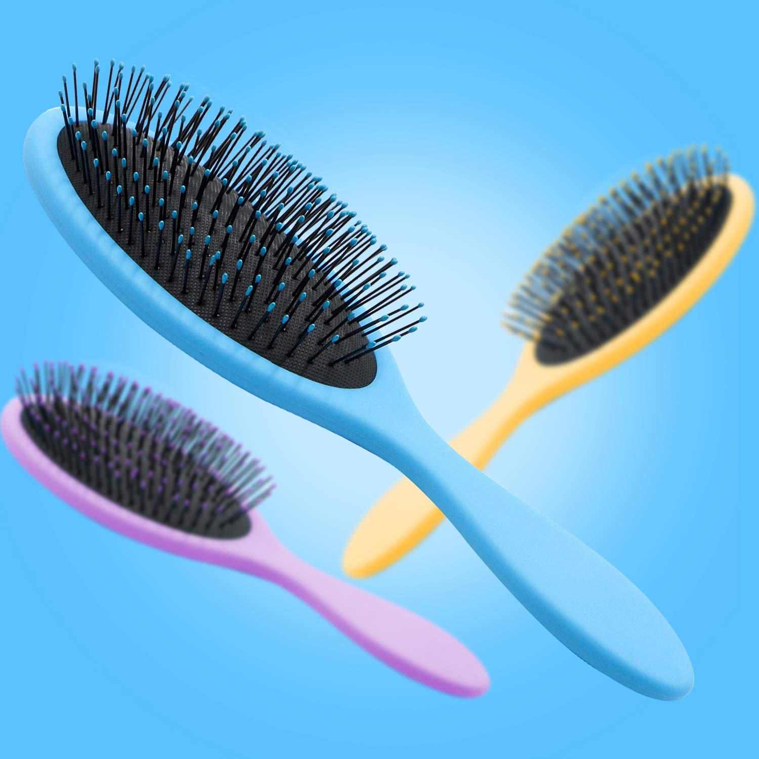 Parabirds Wet Dry Brush Hair Brush for Men and Women,Detangling Brush Massage Beauty Comb for All Hair Types+Gift Boar Bristle Hair Brush