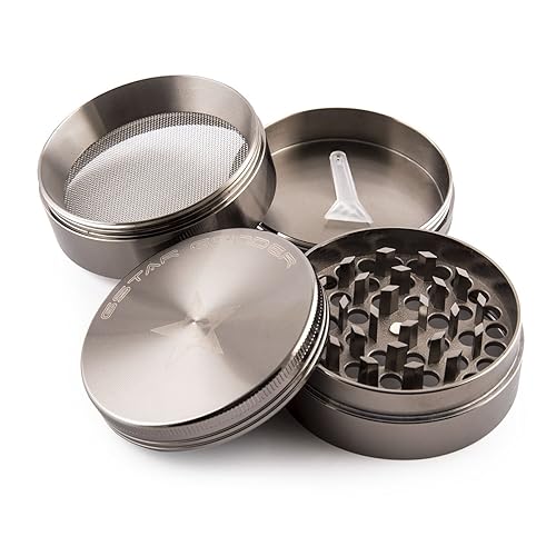 GSTAR 2 inch 4-Stage Tobacco & Herb Grinder - Gun Metal