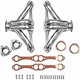Ceramic Coated Block Hugger Headers for Small Block Chevy SBC 265 283 302 305 327 350 400 Gen 1 V8 Fits 1923&ndash;1959 Street Rods Tri-Five Chevys Early Trucks by Certified Automotive Experts