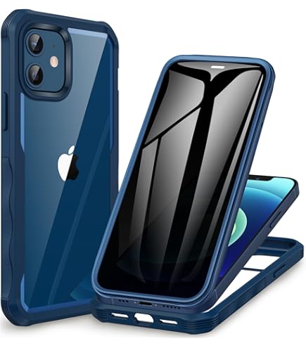 IPhone 12 Pro Case, [Spartan Series] Clear Rugged Heavy Duty Cover W/Built In Screen Protector [Black], Black - View #10