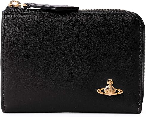 Amazon ヴィヴィアンウエストウッド 正規品 ヴィンテージ Water Orb レザー 小銭入れ オーブ コインケース 本革 財布 ブラック Vivienne Westwood ヴィヴィアンウエストウッド 小銭入れ