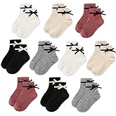 Gwenvenni Girls Socks Big Little Kids Cotton Ankle Sock Low Cut Toddler